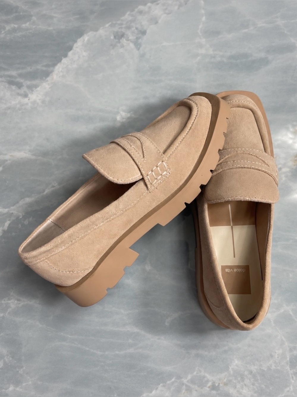 Dolce Vita Women’s Elias Suede Lug Loafer ~ Size 7.5 💛🍄